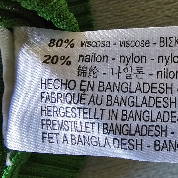 💚NWT Zara Green Ribbed Basic Tank Top, Size S - Picture 3 of 6